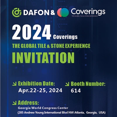 Dafon Machinery kommer att delta i COVERINGS 2024